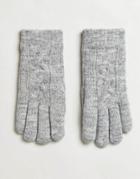 Aldo Abenadia Cable Knit Gloves - Gray