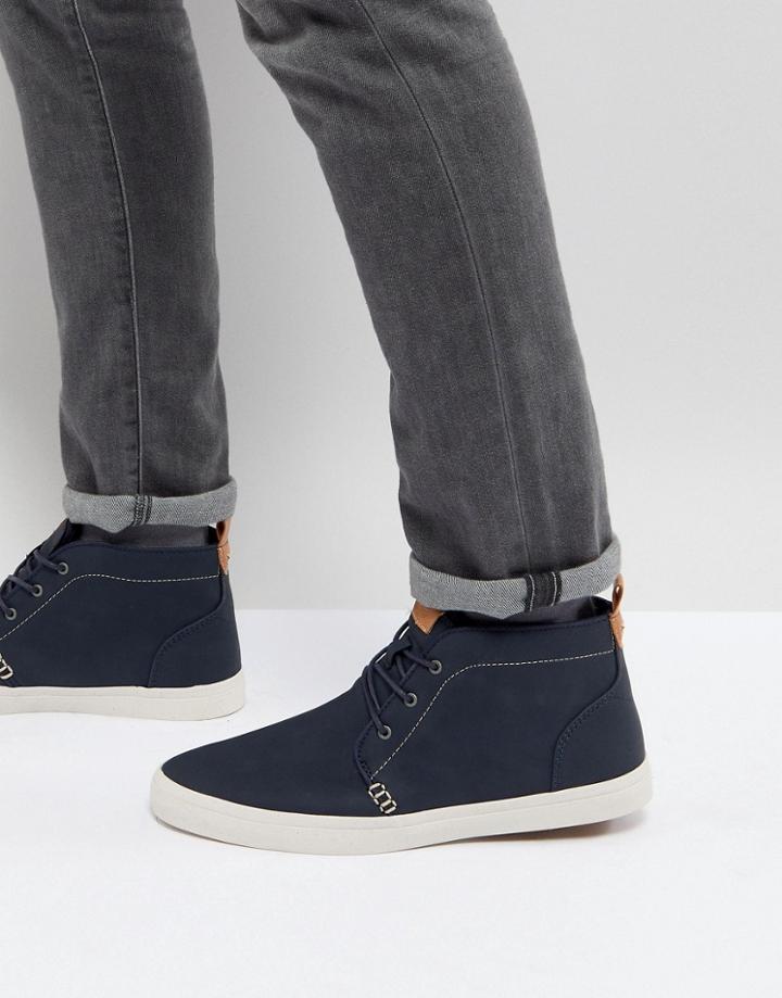 Call It Spring Thaywien Hi Top Sneakers In Navy - Navy
