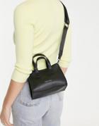 Claudia Canova Top Handle Mini Crossbody Bag In Black