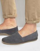 Frank Wright Havana Suede Espadrilles In Navy - Blue