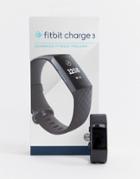 Fitbit Charge 3 Smart Watch In Black - Black
