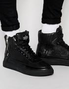 Criminal Damage Python Mid Sneakers - Black