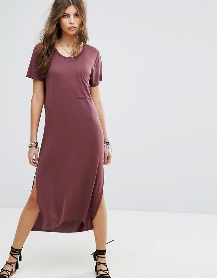 Lira Maxi T-shirt Beach Dress - Red