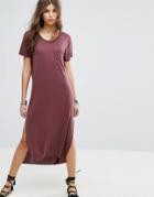 Lira Maxi T-shirt Beach Dress - Red