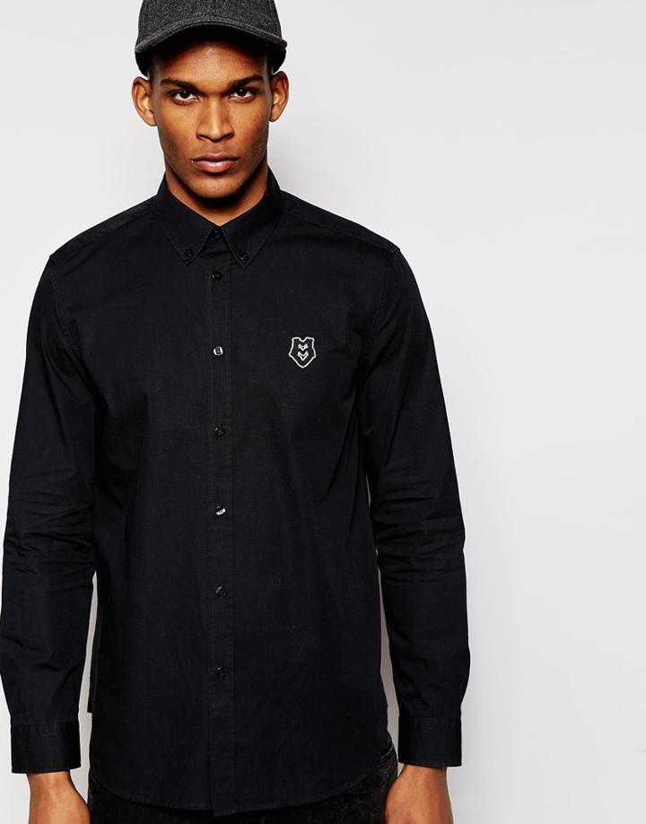 Love Moschino Shirt With Small Logo - Black