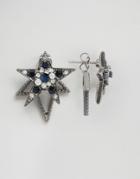 Cara Ny Star Surround Earrings - Black