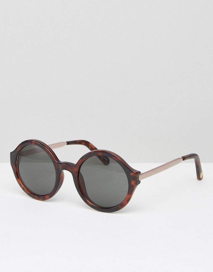 Seafolly Round Sunglasses - Brown