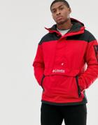 Columbia Challenger Pullover Jacket In Red