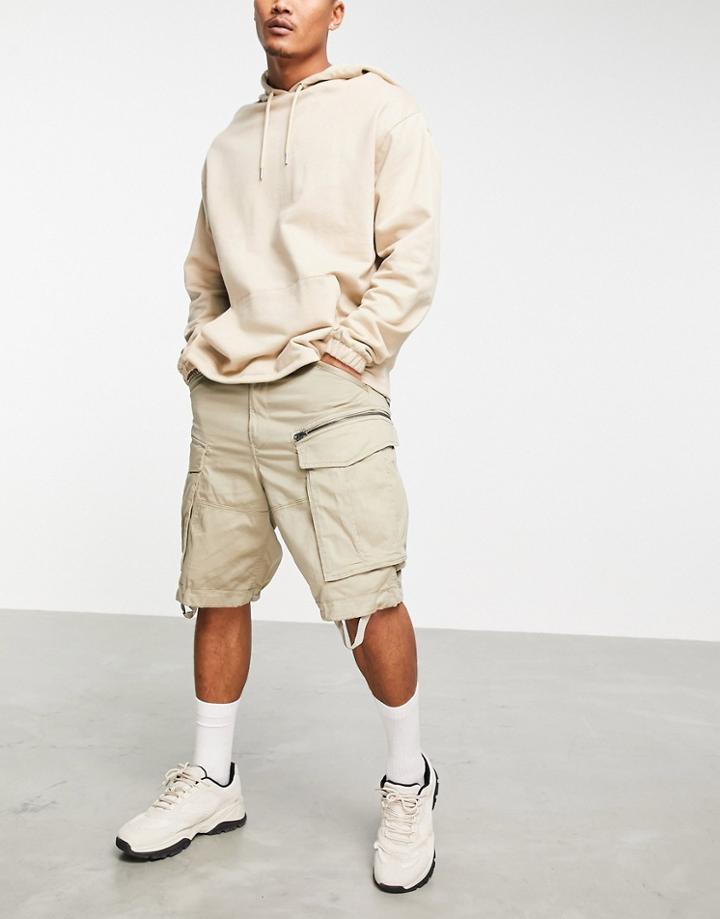 G-star Rovic Cargo Shorts In Stone-neutral