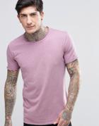 Minimum Raw Edge T-shirt - Pink