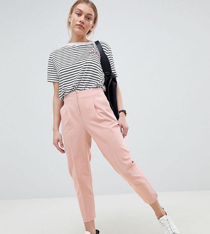 Asos Design Petite Mix & Match Cigarette Pants - Pink