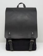 Forbes & Lewis Leather Devon Backpack In Black - Black
