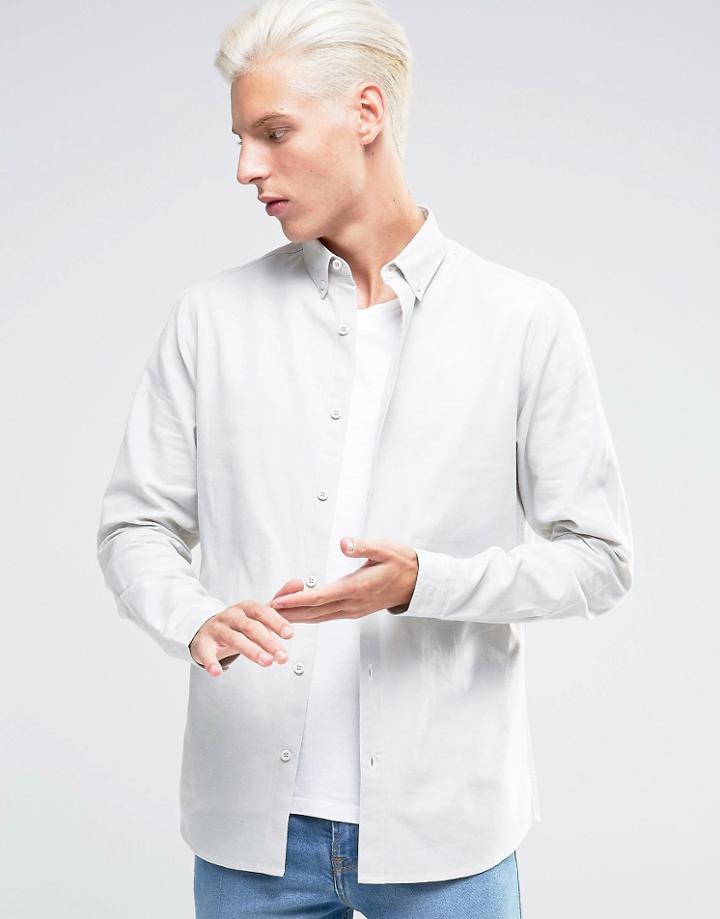 Troy Oxford Shirt - Gray