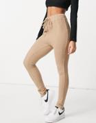 Parallel Lines Knit Pant In Beige-neutral