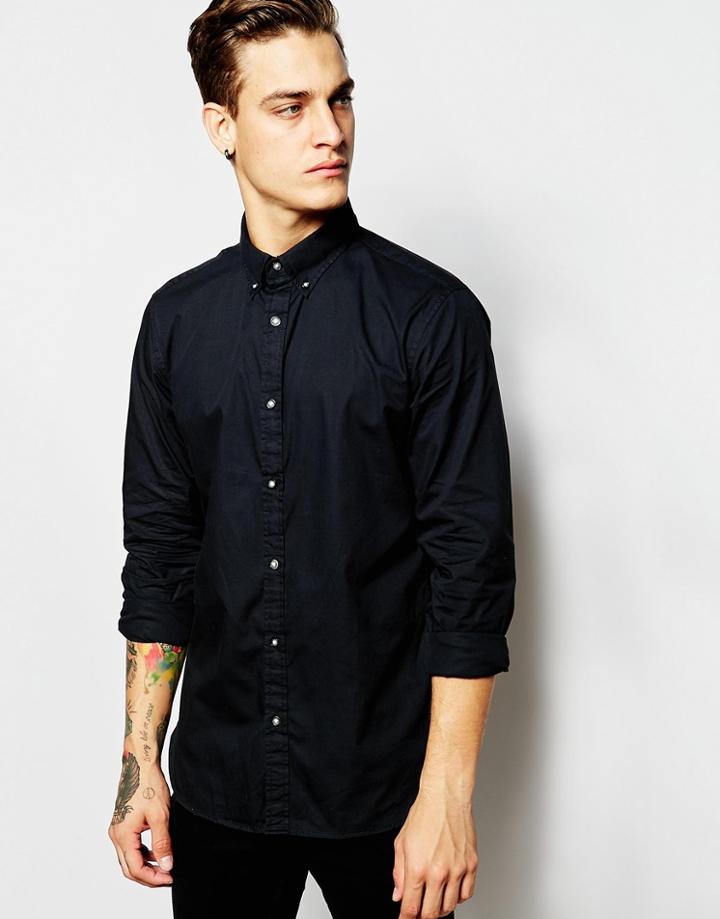 Produkt Washed Cotton Shirt - Black