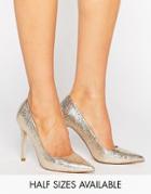 Asos Peru Pointed High Heels - Gold