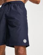 Topman Longline Swim Short In Navy