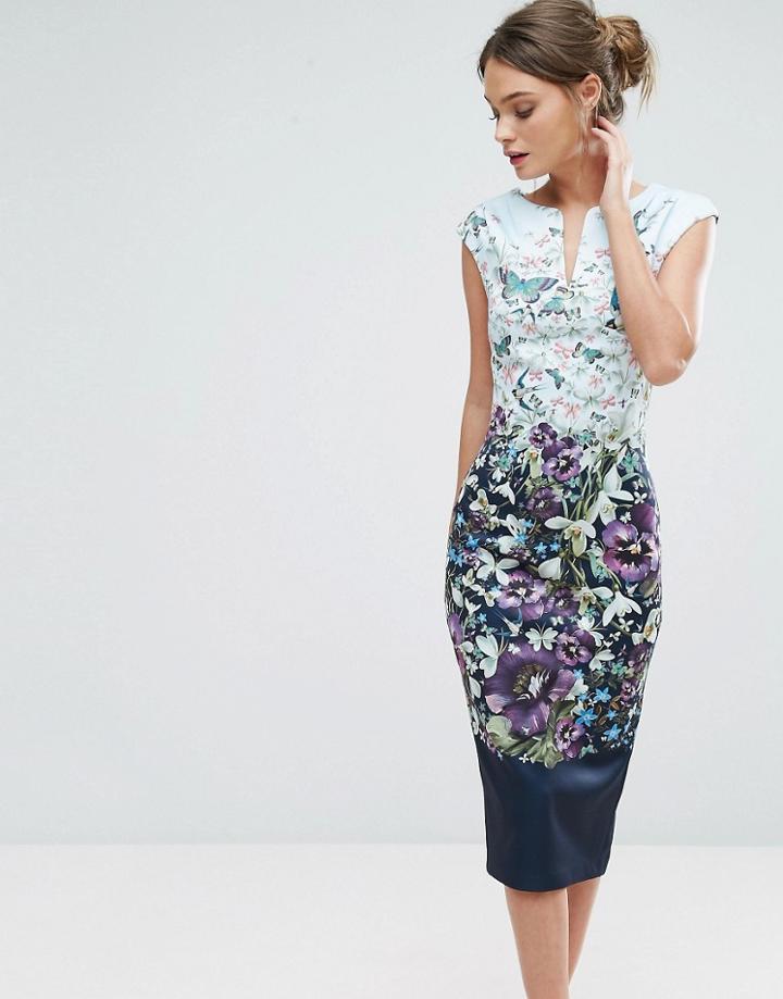Ted Baker Tiha Midi Dress - Blue