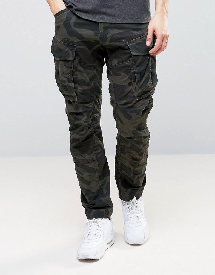 G-star Beraw Rovic Qane 3d Tapered Camo Cargo Pant - Green