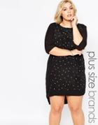 Carmakoma Plus Size Calca Dress In Mono Floral Print - Sugar Flower