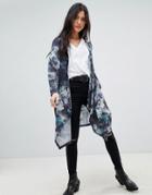 Religion Kimono Cardigan In Ridicule Print - Multi