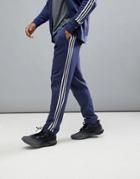 Adidas Athletics Knitted Joggers In Navy Cf2494 - Navy