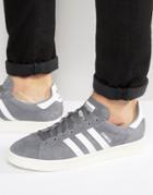 Adidas Originals Campus Sneakers In Gray Ba7535 - Gray
