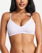 Sloggi Zero Feel Ultra Cami Strap Bralette With Removeable Padding In Lilac-purple