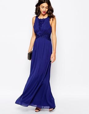 Coast Daniellea Maxi Tie Back Dress - Navy