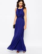 Coast Daniellea Maxi Tie Back Dress - Navy