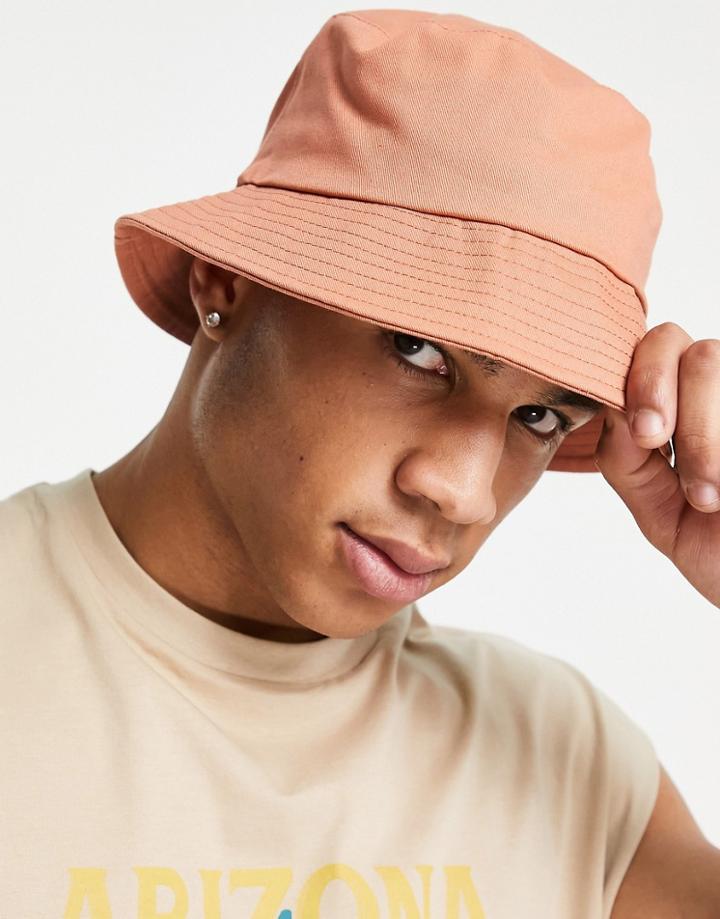 New Look Bucket Hat In Orange