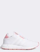 Adidas Originals Swift Run Sneakers In White And Pink