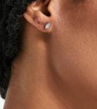 Kingsley Ryan Single Piercing Crystal Eye Stud Earring In Silver