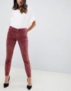 Dl1961 Margaux Mid Rise Instasculpt Ankle Skinny Jean - Red
