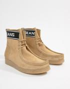 Tommy Jeans Crepe Outsole Suede Boot In Sand - Tan
