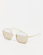 Emporio Armani Color Block Lens Sunglasses-brown