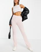 Cotton: On Vegetable Dye Soft Straight Leg Pant In Pink
