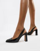 Asos Design Payday Slingback High Heels - Black