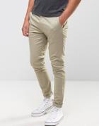 Asos Super Skinny Chinos In Brown - Brown