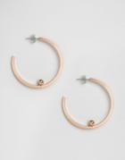 Pieces Galina Creol Hoop Earrings - Rose Gold
