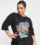 I Saw It First Plus Slogan Rock T-shirt In Black