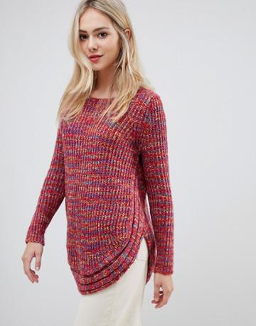 Stella Morgan Sweater With Rounded Hem-red