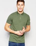 Tommy Hilfiger Polo Shirt In Regular Fit Green - Green