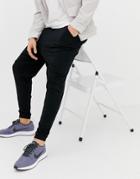Asos Design Drop Crotch Lightweight Sweatpants In Black