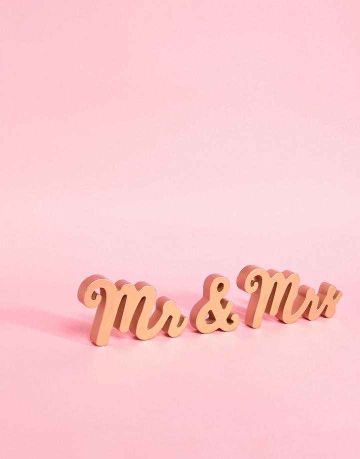 Sass & Belle Mr & Mrs Wedding Decoration - Multi