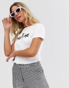 New Look This Is Me Heart Tee In White