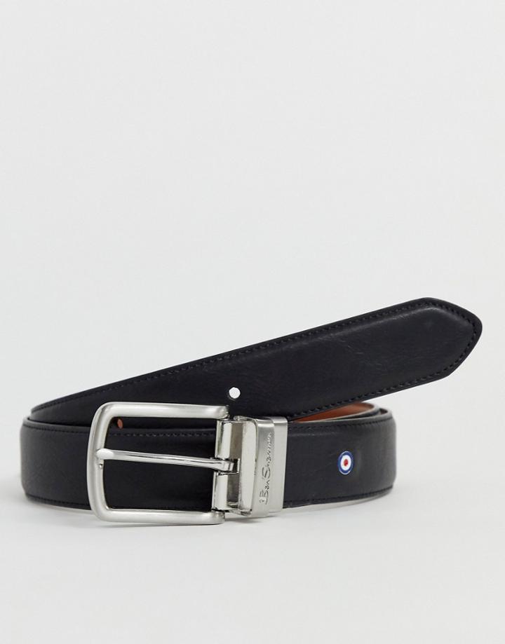 Ben Sherman Reversible Black & Tan Smart Belt - Multi