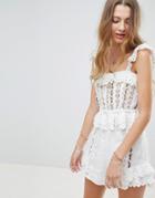 Rahi Cali Dreamcatcher Embroidered Shorts - White