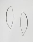 Designb Drop Through Earrings - Silver