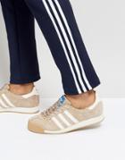 Adidas Originals Samoa Vintage Sneakers In Tan By4132 - Tan